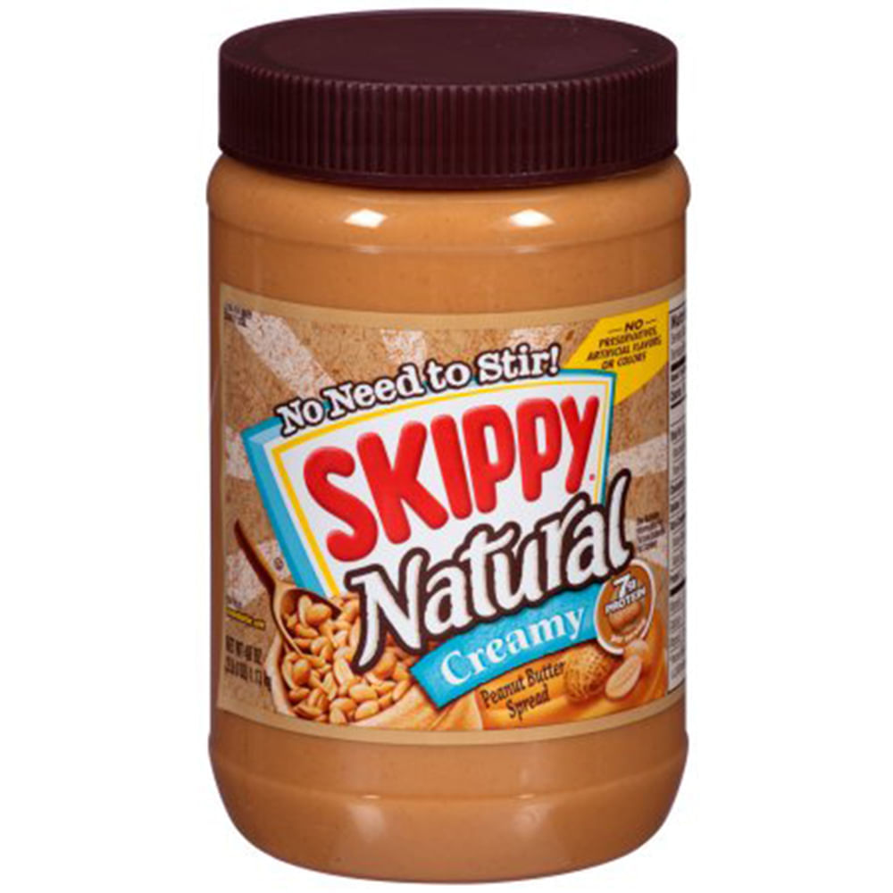 Pasta Americana Skippy de Amendoim Natural Cremosa Pote 425 g - Supernosso