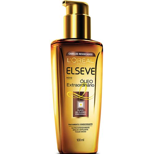 Óleo Loréal Paris Elseve Óleo Extraordinário Nutrição Intensa Frasco 100ml