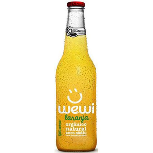 Refrigerante Laranja Orgânico Wewi Garrafa 355 ml