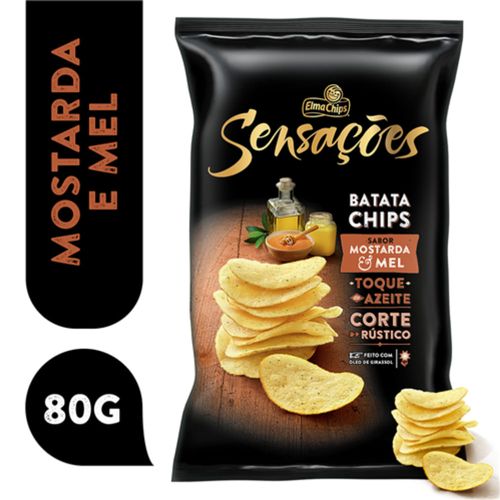 Batata Elma Chips Sensações Mostarda e Mel Pacote 80g