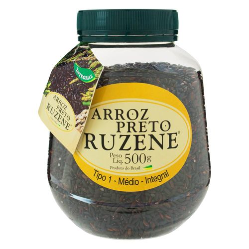 Arroz Preto Tipo 1 Integral Ruzene Pote 500g