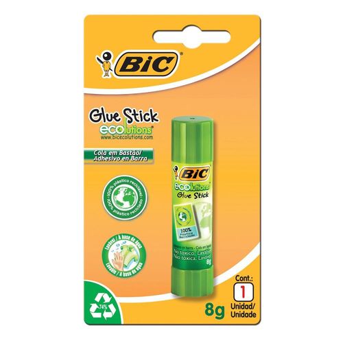 Cola Bastão Lavável à Base de Água Bic Ecolutions 8g