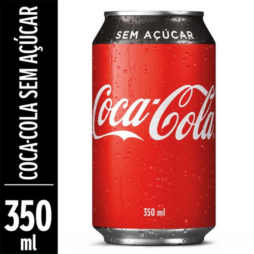 Refrigerante Coca-Cola Zero Açúcar 350ml