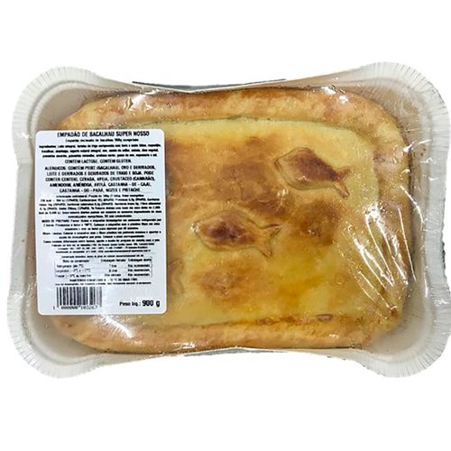 Empadão Super Nosso Bacalhau Congelado 900g