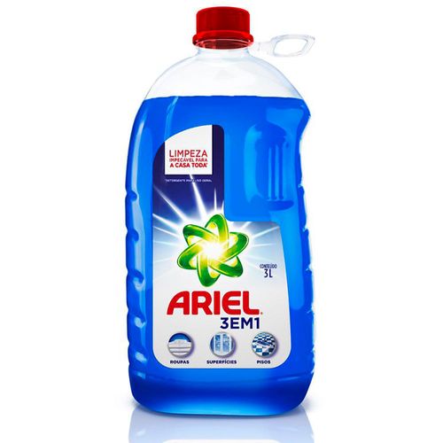 Detergente Líquido Ariel Multiusos 3em1 3L