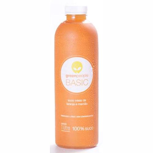 Suco Pronto Greenpeople Basic Mamão e Laranja Garrafa 1L