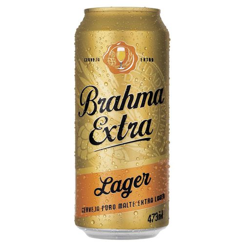 Cerveja Brahma Extra Lager Lata 473ml