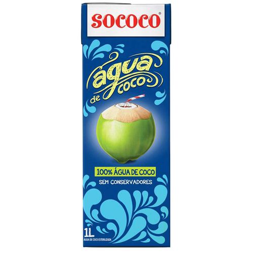 Água de Coco Sococo Tetra Pak 1L
