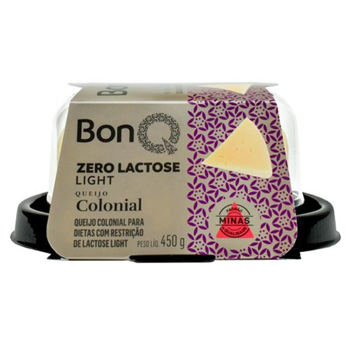 Queijo Colonial Bonq Light Zero Lactose 450g