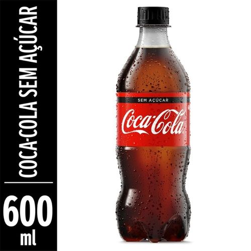 Refrigerante Coca-Cola Sem Açúcar 600ml
