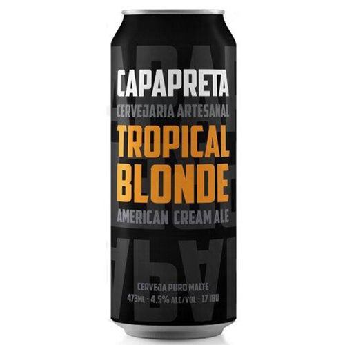 Cerveja Capa Preta Tropical Blond Ale Lata 473ml