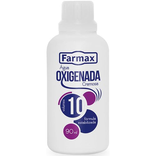 Água oxigenada cremosa 10 Vol. Farmax 90ml
