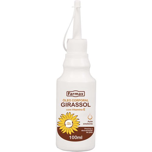 Óleo para o Corpo Farmax Girassol com Vitamina E 100ml