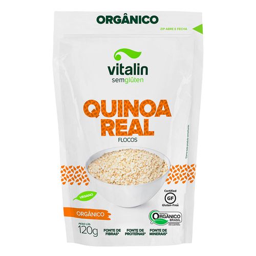 Quinoa Orgânica Vitalin em Flocos Pacote 120g