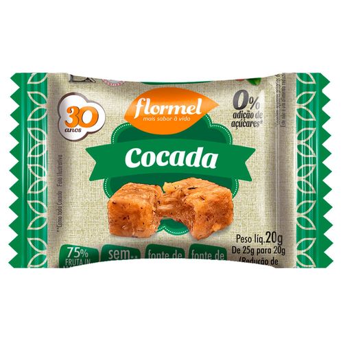 Cocada Flormel Zero Açúcar 20g