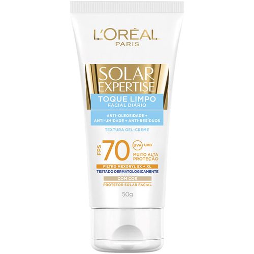 Protetor Solar L'Oréal Facial Toque Limpo FPS70 50ml