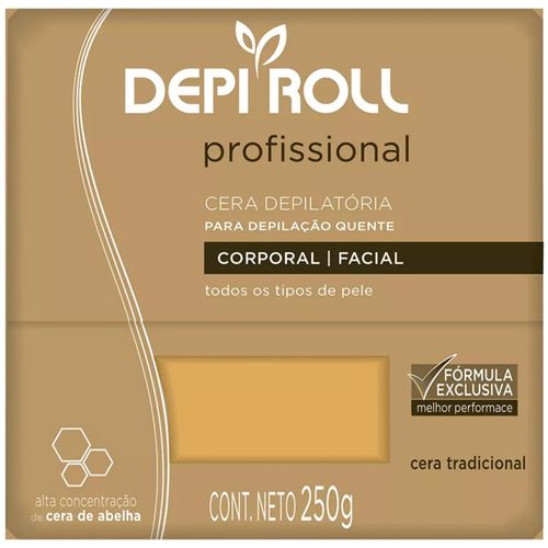 CERA DEPIL DEPIROLL QUENTE 250G TRAD