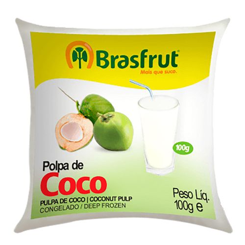 Polpa de Fruta Brasfrut Coco 100g