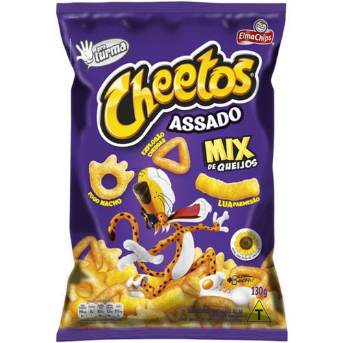 Salgadinho De Milho Sortido Mix De Queijos Elma Chips Cheetos Pacote 130G