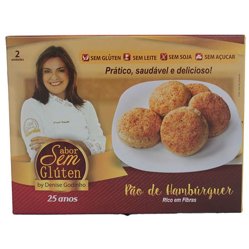 Pão para Hamburguer Sabor Sem Glúten 125 g