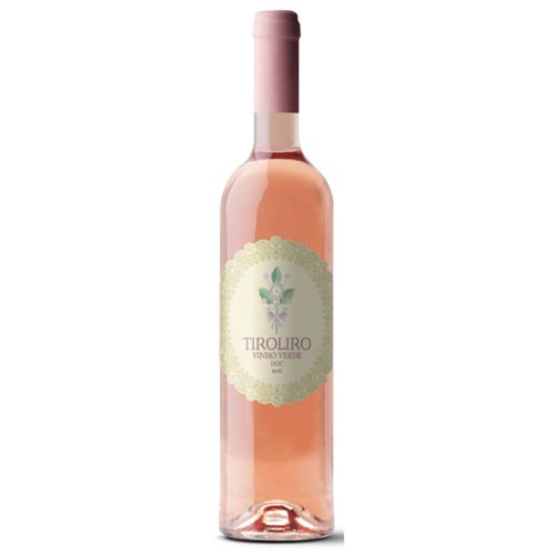 Vinho Português Rosé Meio Seco Tiroliro Vinho Verde Garrafa 750ml