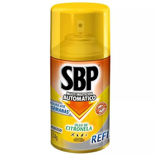 Inseticida SBP Multi Automático Citronela 250ml Refil com 20% de Desconto