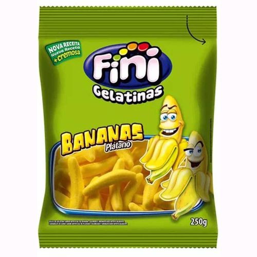 Bala de Gelatina Fini Banana 250g