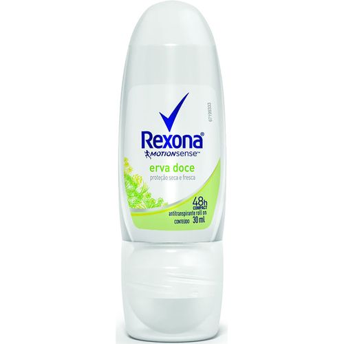 Desodorante Roll-On Rexona Feminino Erva Doce 30ml