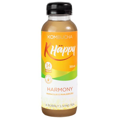 Bebida Kombucha Khappy Maracujá E Manjericão 355ml