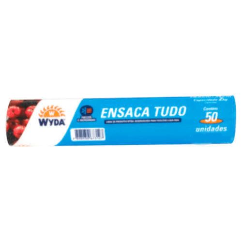 Saco Plástico para Freezer Wyda 28x42 cm com 50 Unidades