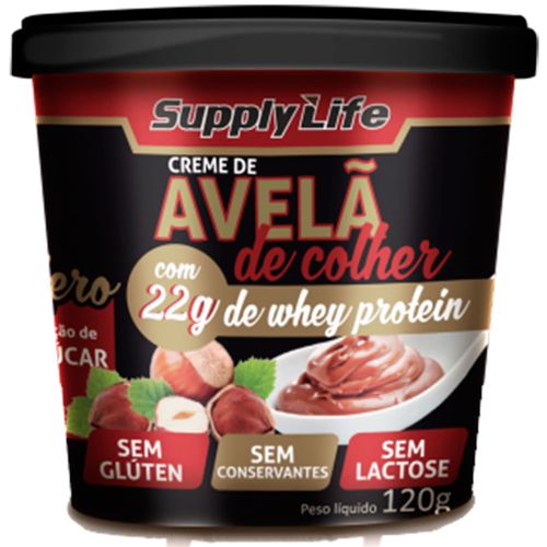 Creme De Avela De Colher Com Whey Protein 120g Supply Life