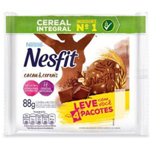 Biscoito Nestlé Nesfit Cacau e Cereais 88 g