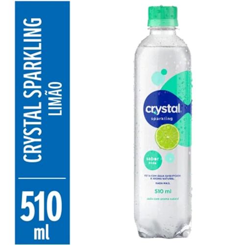 Água Aromatizada Crystal Sparkling Limão com Gás 510ml