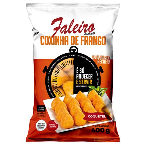 Minicoxinha de Frango Faleiro Coquetel Congelada 400g