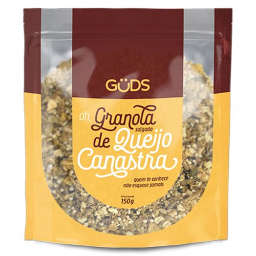 Granola Salgada Guds Queijo Canastra Pacote 150g