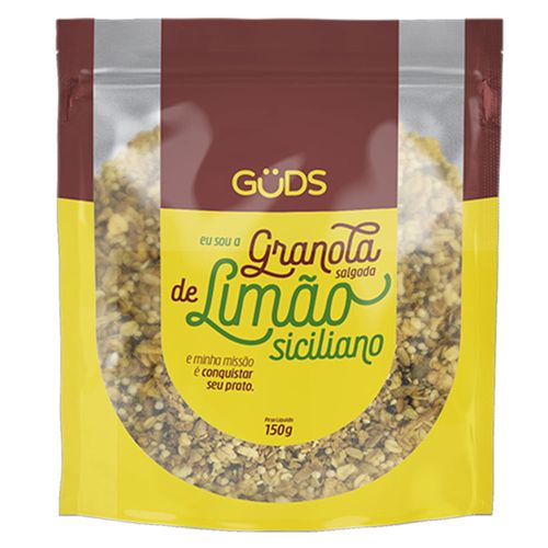 Granola Salgada Guds Limão Siciliano Pacote 150g