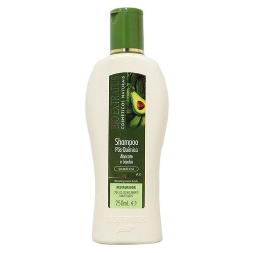 Shampoo Bio Extratos Pós Quimica Abacate e Jojoba Restaurador 250ml