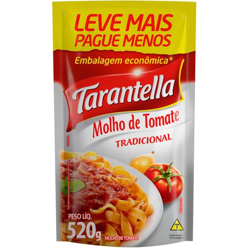 Molho de Tomate Tarantella Tradicional 520g