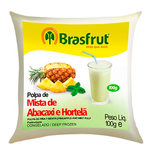 Polpa de Fruta Brasfrut Abacaxi com Hortelã 100 g