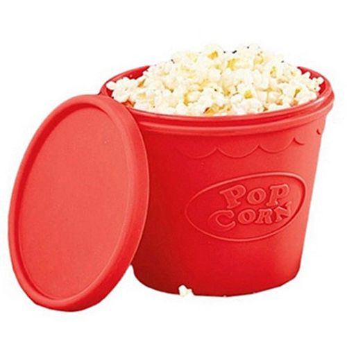 Pipoqueira Hudson de Silicone Vermelha para Microondas