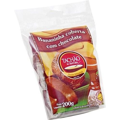 Doce Tachão Bananinha Coberta com Chocolate Pacote 200 g