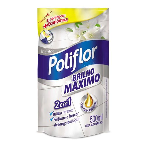 Cera Líquida Poliflor Brilho Máximo Refil 500ml