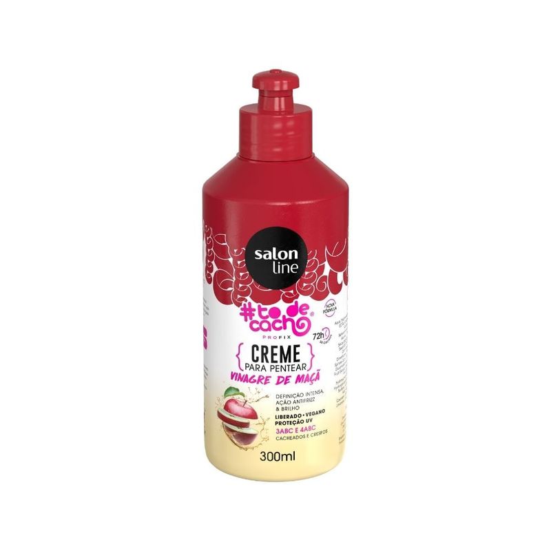 Creme-para-Pentear-Salon-Line--ToDeCacho-Vinagre-de-Maca-300ml