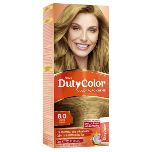 Tintura Duty Color 8.0 Louro Claro