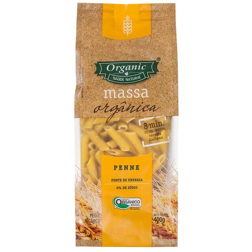 Massa Orgânica Organic  0% Sódio Penne 400g