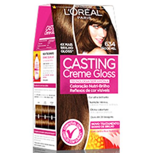 Kit Coloração Creme 634 Pão De Mel Loréal Paris Casting Gloss
