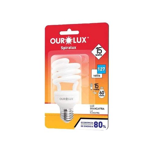 Lâmpada Elétrica Espiral Ourolux 15w 127v