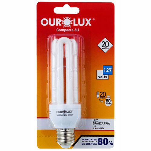 Lâmpada Elétrica 3u Ourolux 20W 127V Unidade