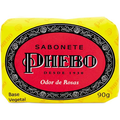 Sabonete em Barra Phebo Glicerinado Odor de Rosas 90g
