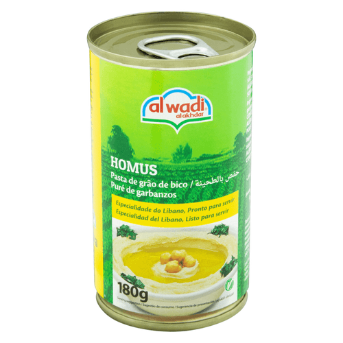 Homus Pasta de Grão-de-Bico Al Wadi Al Akhdar Lata 180g